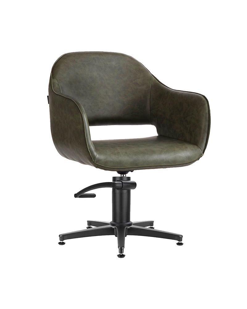 Meadow sage - Green styling chair - Black X base